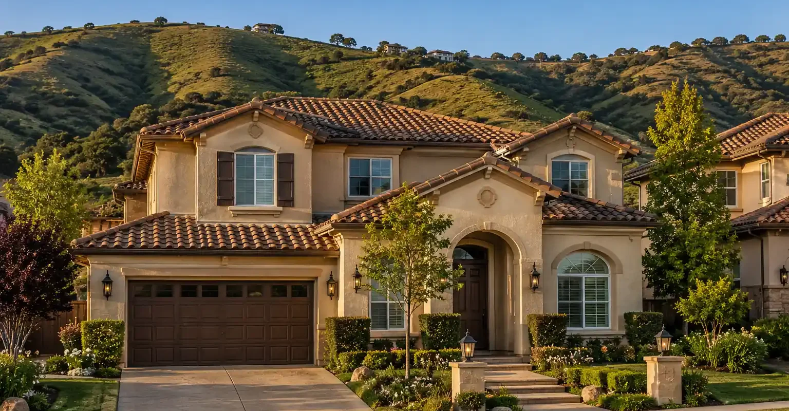 Silver Creek Valley San Jose hillside home with scenic foothill backdrop and upscale neighborhood atmosphere during sunset for sell my house fast