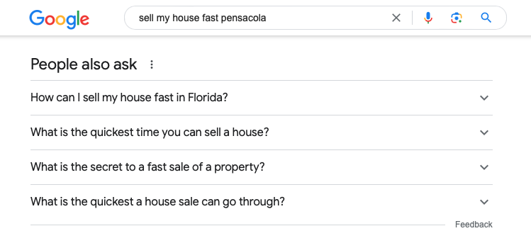Screenshot of Google search results showing the "People also ask" section