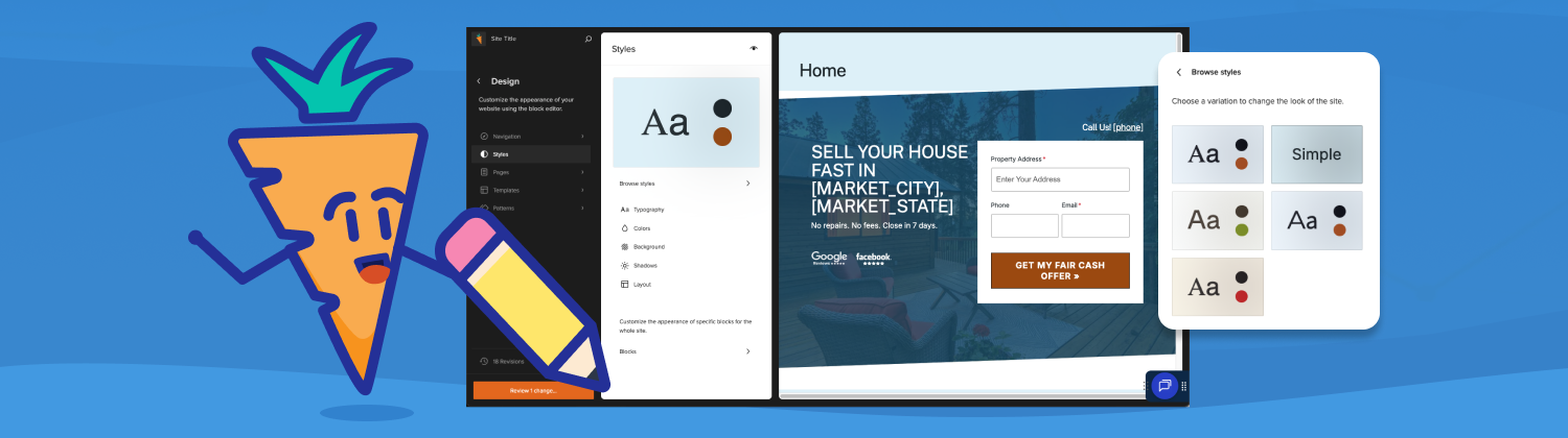 Block theme tutorial image