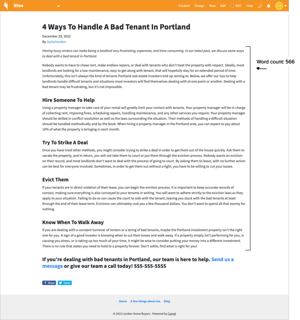 Automated Content Library: Making a Good/Better/Best Blog Post | Carrot ...