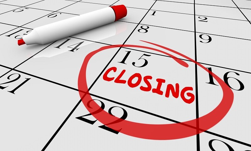 Closing Date of real estate listings