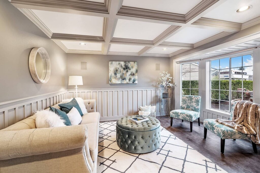 Professional Home Staging- Beautiful Lake Stevens living room