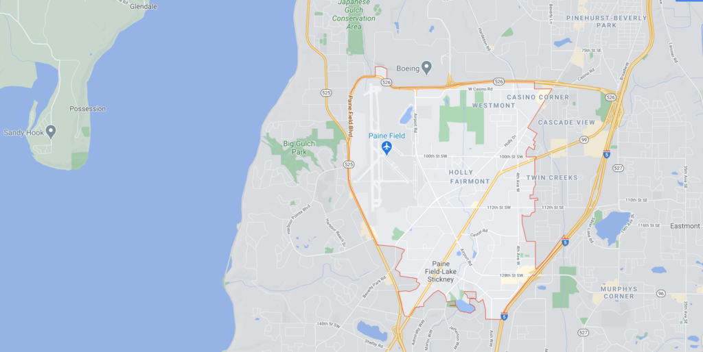 Everett Wa 98204 map
