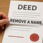 Remove a Name from the Deed Alaska