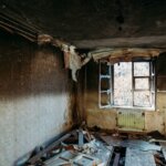 Interior of a Fire Damaged House for Sale in Idaho