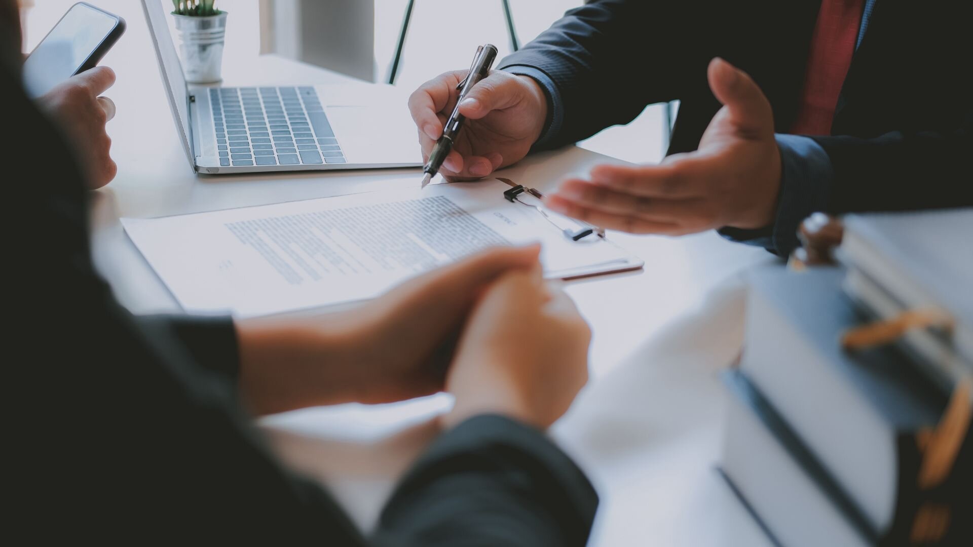 signing legal paperwork