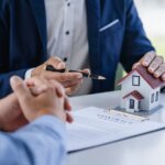 real estate agent works