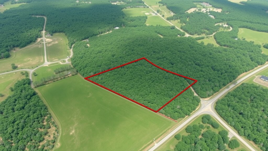 Ariel View of land for sale