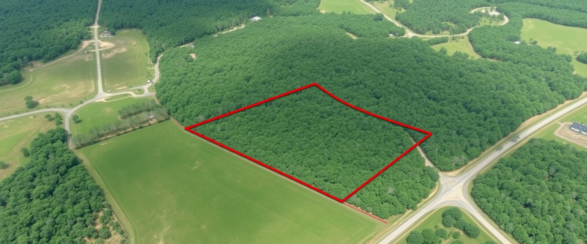 Ariel View of land for sale