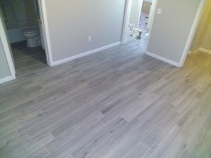 Wood plank tile in Arizona City AZ house