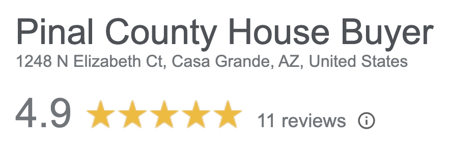 Pinal County House Buyer
4.9 Stars | 11 reviews