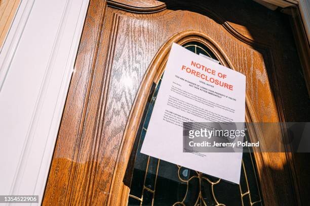 Notice of foreclosure