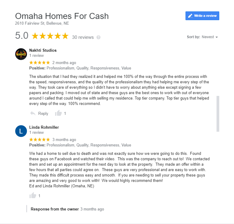 nebraska home buyer reviews