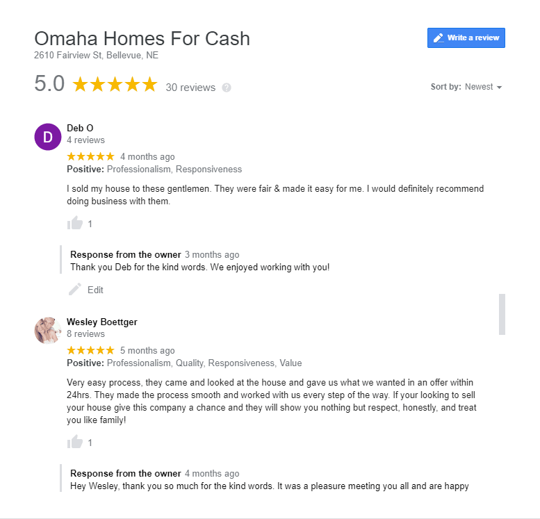 omaha home buying companies review
