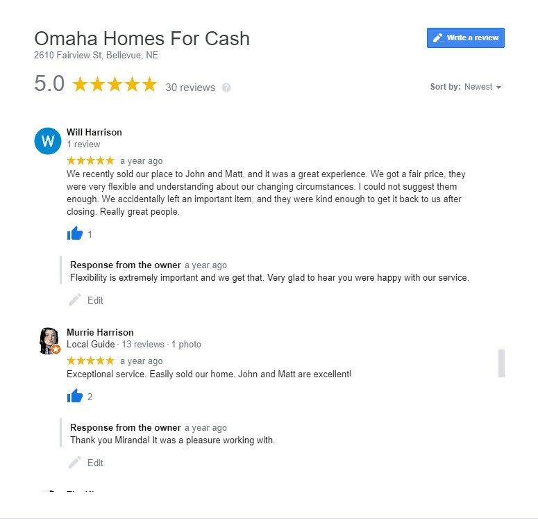 omaha home buyer reviews