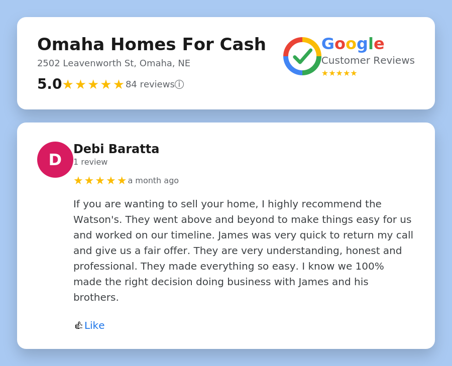 Cash home buyers omaha