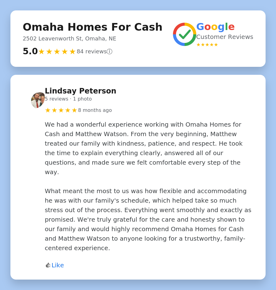 Omaha Homes For Cash