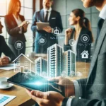 Business professional reviewing real estate investment options and financial strategies, illustrating the process of buying investment property with bad credit in Manchester.