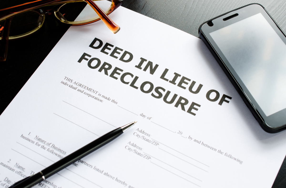 Stock image for deed-in-lieu of foreclosure