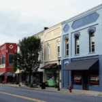 A photo Main Street in of downtown Cedartown, taken by Erin Clay