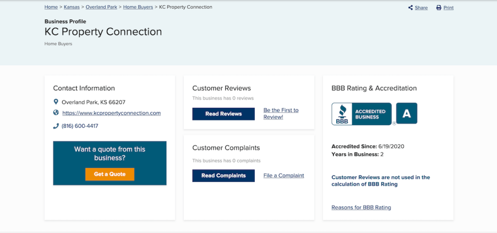 KC Property Connection BBB