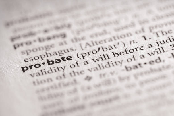 Selective focus on the word "u201cprobate"u201d. Many more word photos in my portfolio.