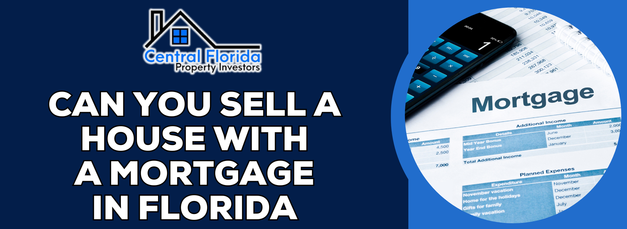 Can You Sell A House With A Mortgage In Florida banner Central Florida