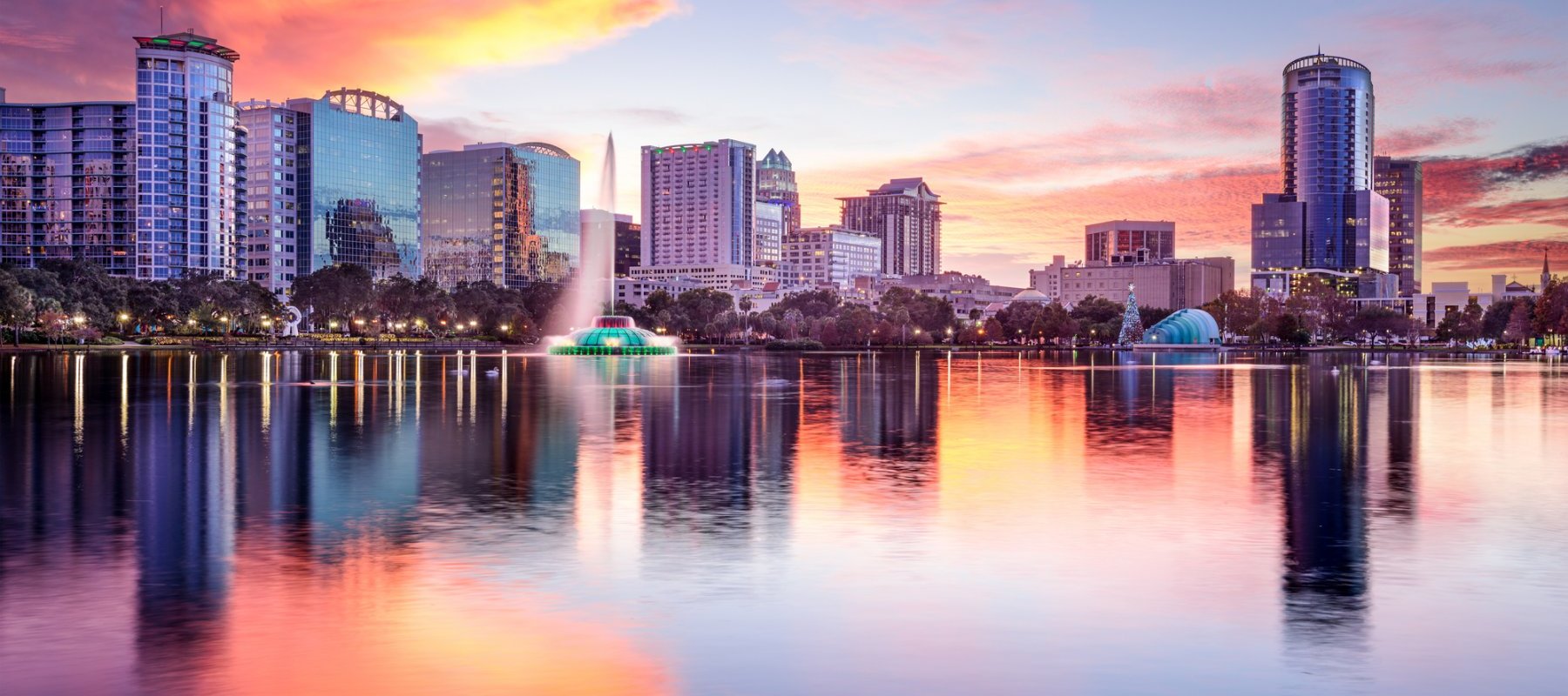 a view of Orlando skyline