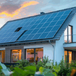 House with solar panels Michigan