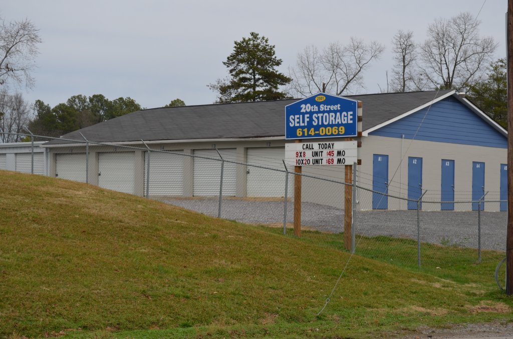 Front of Self Storage Facility