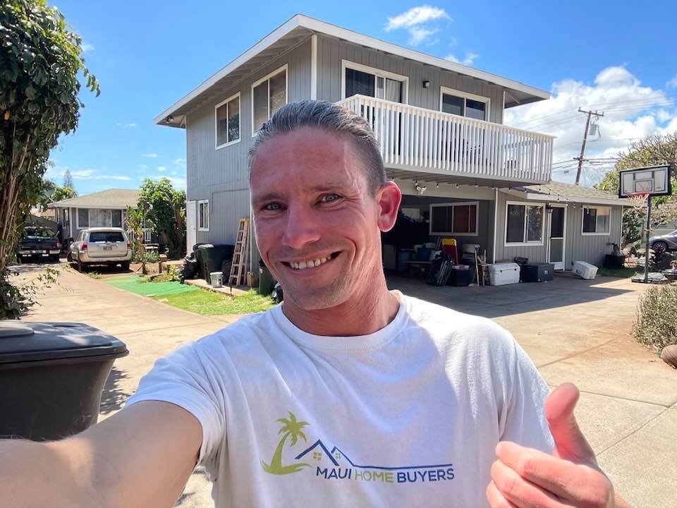 Greg from Maui Home Buyers at a house in Kihei Hawaii on the island of Maui we bought all cash