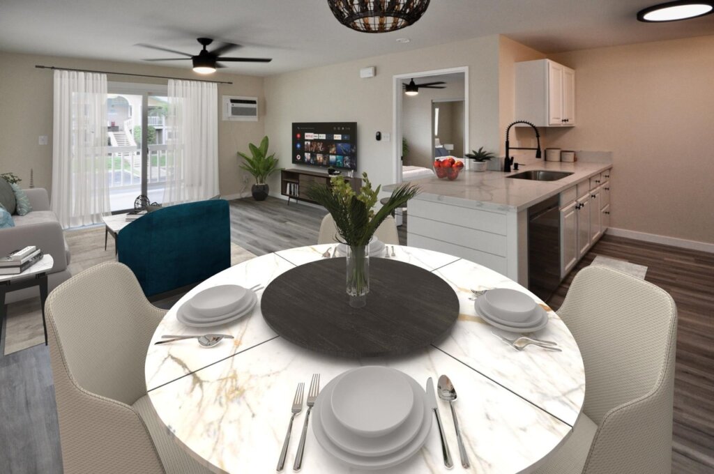 Hawaii condo after Maui Home Buyers finished making repairs cleaning and staging for sale