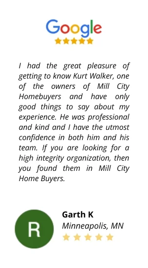 Garth K Review Card - Mill City Home Buyers