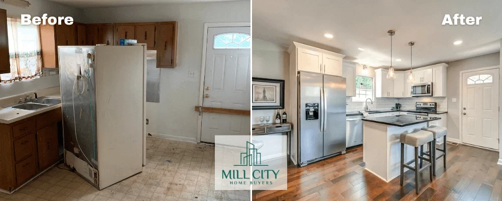 Mill City Home Buyers - Before and After Image