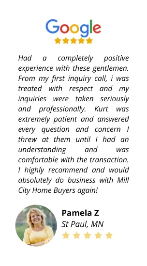 Pamela Z Review Card - Mill City Home Buyers