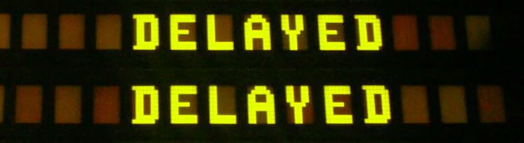 Delayed written on the screen to show things can delay your home sale in greenville nc