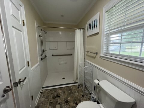 home for sale in greenville nc picture of the side of the handicap bathroom