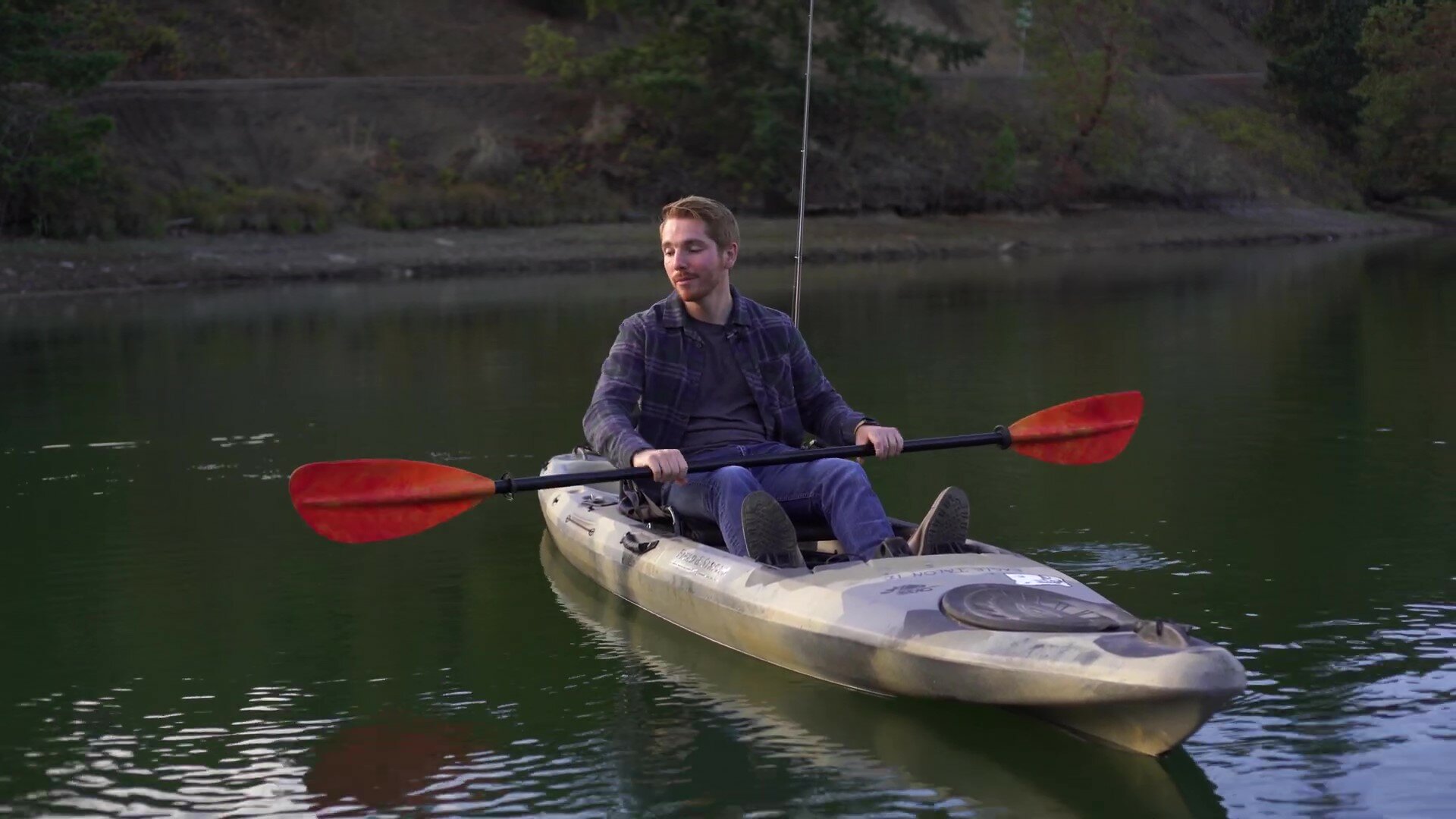 Kayaking at Cooper Creek Reservoir, Sutherlin Oregon