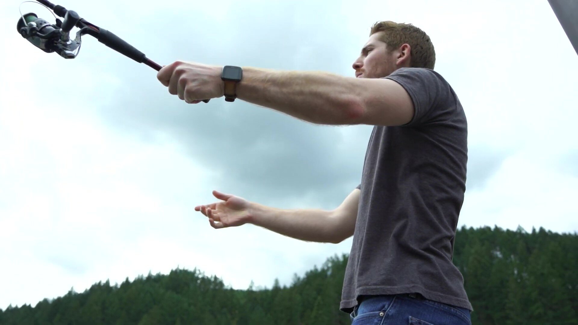 Fishing at Cooper Creek Reservoir, Sutherlin Oregon