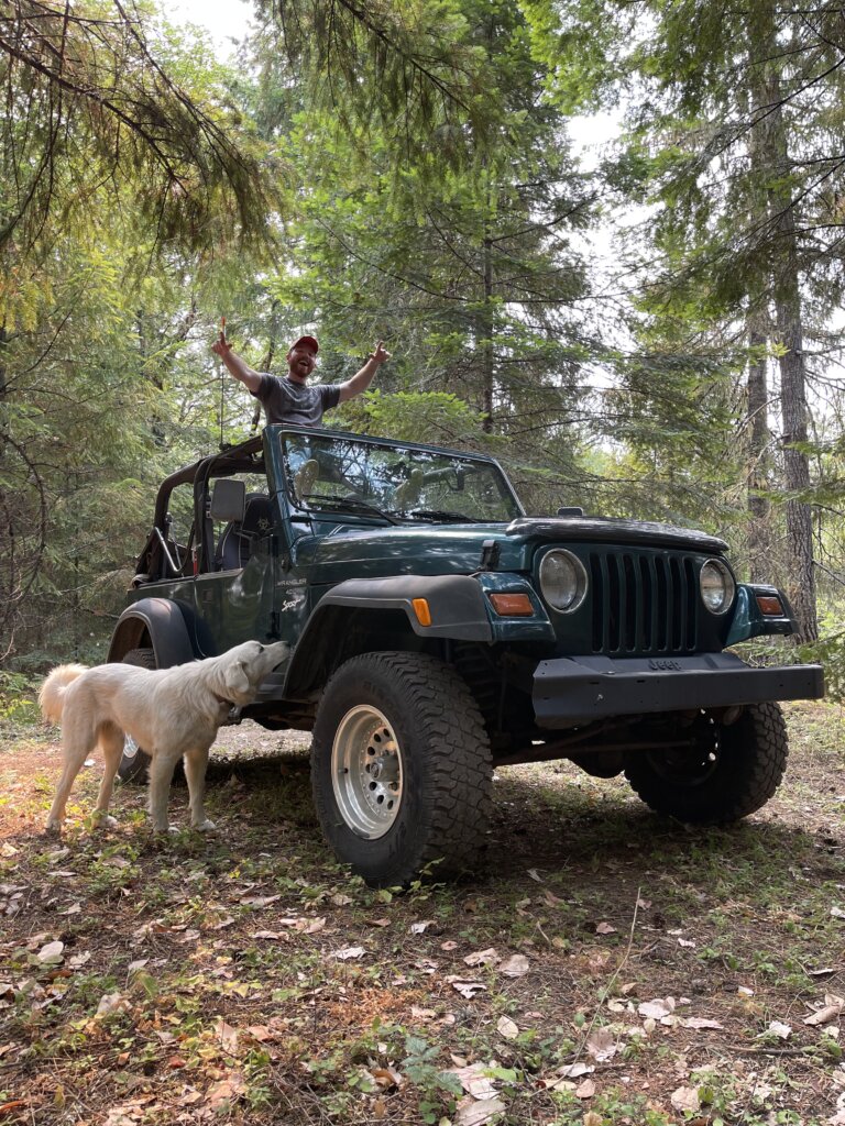 Exploring In The Jeep