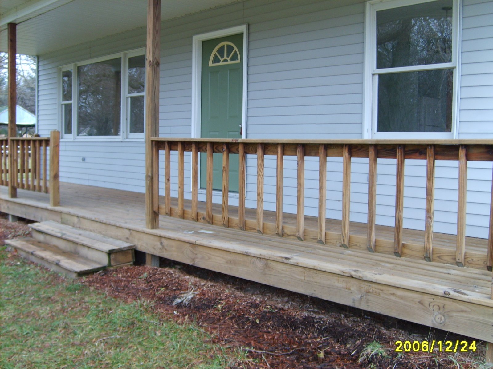 front porch after