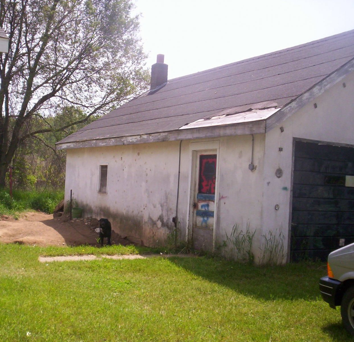 garage side before