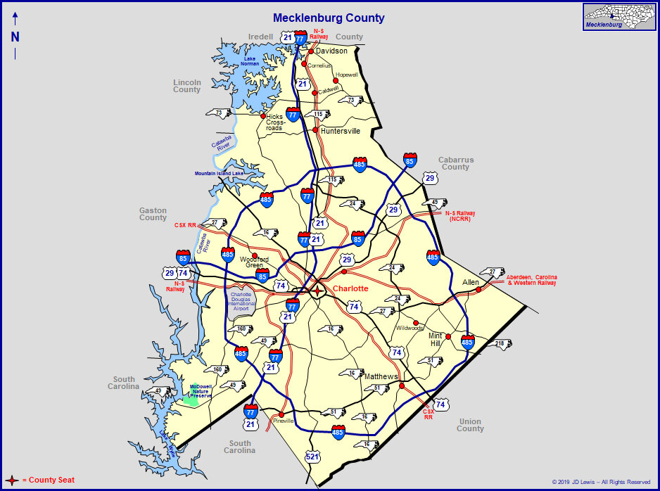 We buy houses Mecklenburg County NC area picture.