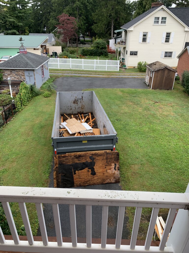 Dumpster Backyard House Renovation
