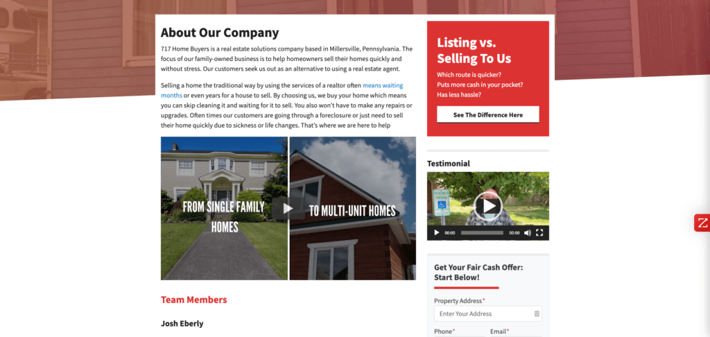 About Us Page 717 Home Buyers
