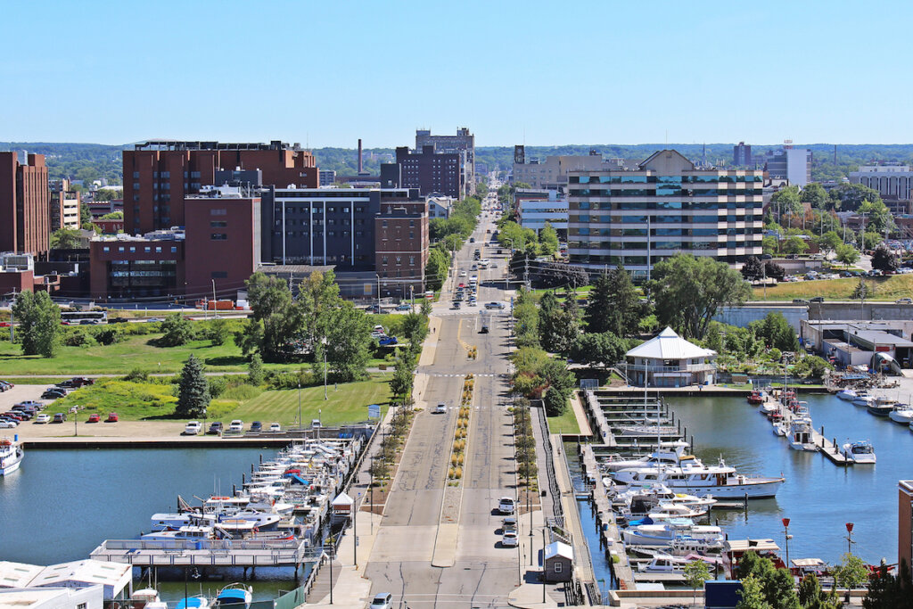 Downtown Erie from The Observation Tower