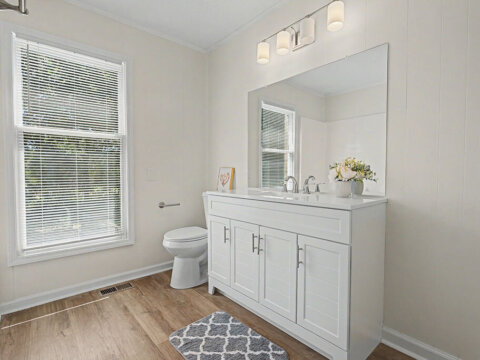 Bathroom with sink and toilet in Cowpens, SC home for sale