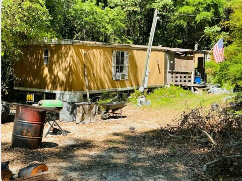 Front of Mobile Home