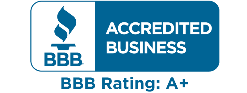 BBB Accredited Business Logo. Rating: A+.