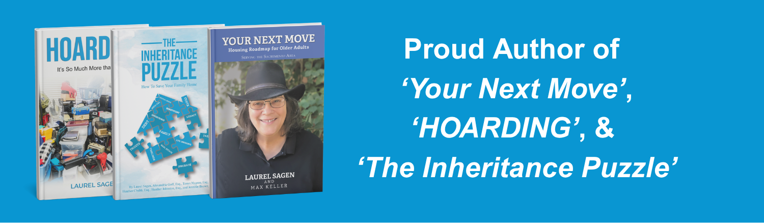 Laurel is the proud author of Your Next Move, HOARDING, and The Inheritance Puzzle.